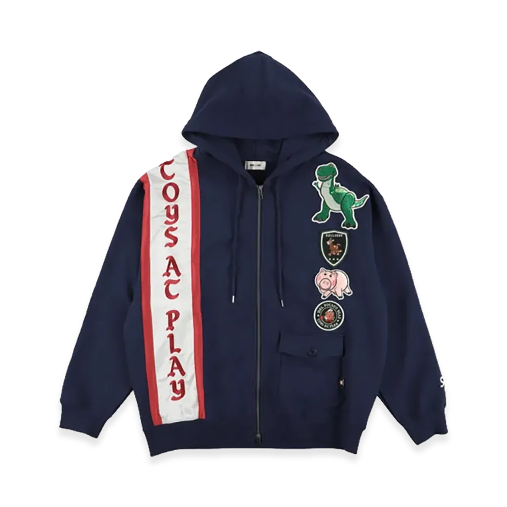 WIND AND SEA x TOY STORY Zip Hoodie "Navy"