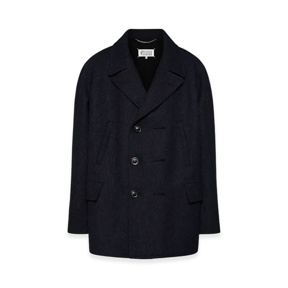 Maison Margiela Men's Shetland Wool Jacket "Navy"