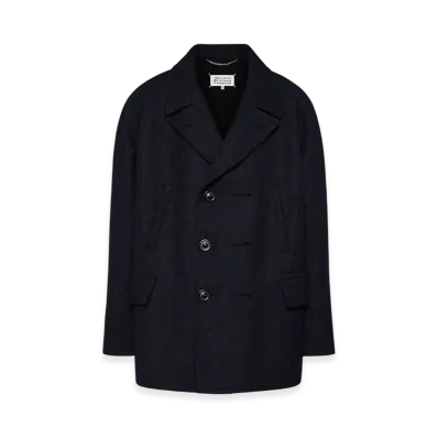 Maison Margiela Men's Shetland Wool Jacket "Navy"
