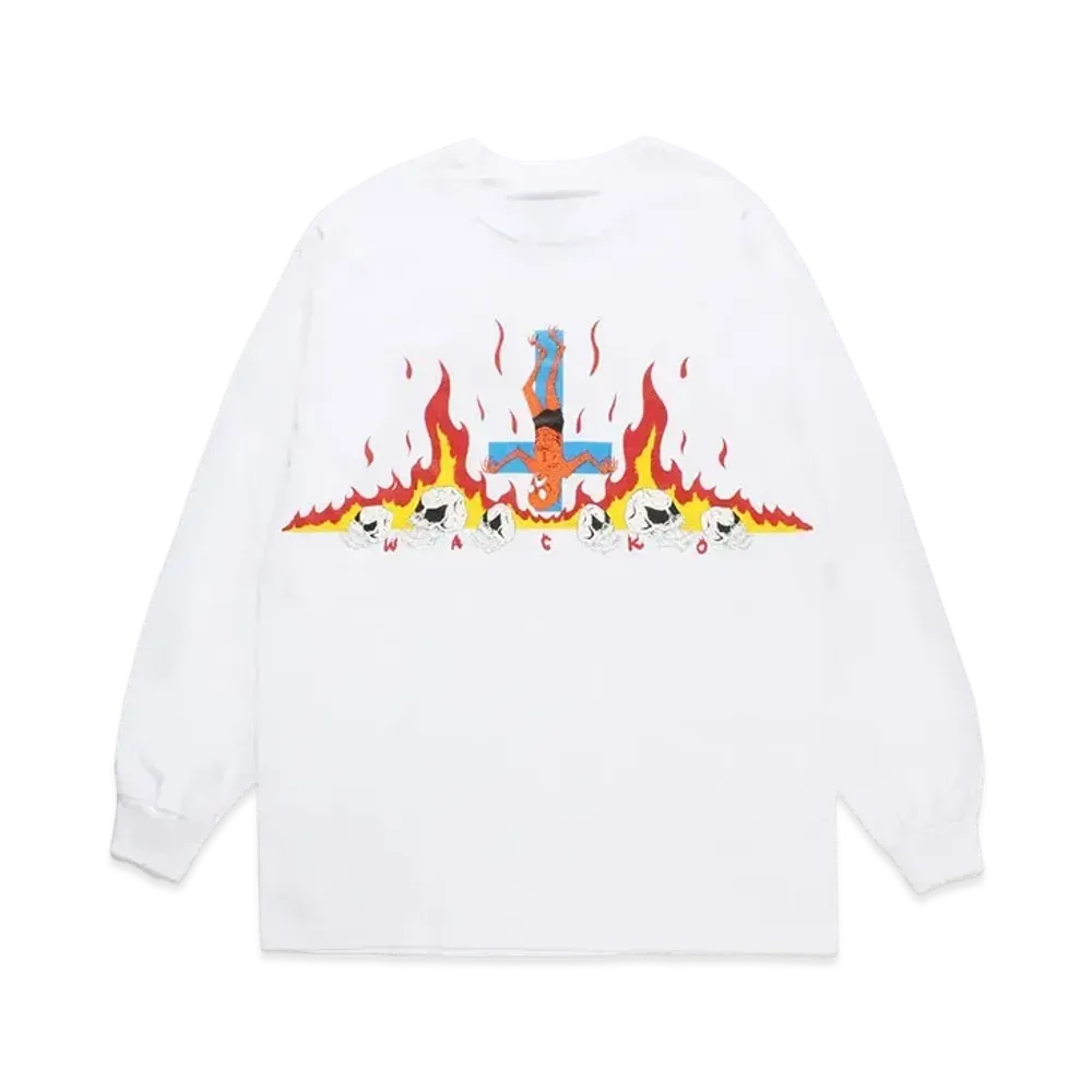 WACKO MARIA x neckface / Long Sleeve T-Shirt "White"