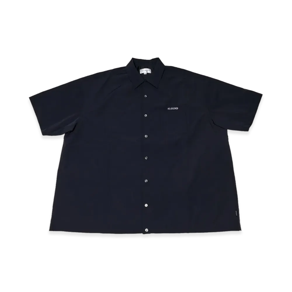ALOUND Tech Nylon Wide Shirts "Black"