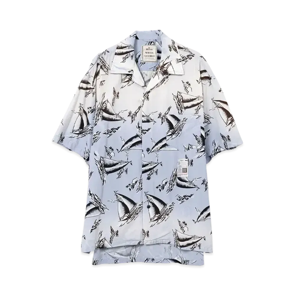 Maison MIHARA YASUHIRO Vintage Like Aloha Short-Sleeve Shirt "Light Blue"