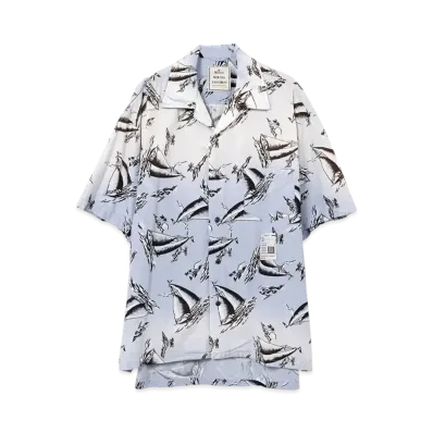 Maison MIHARA YASUHIRO Vintage Like Aloha Short-Sleeve Shirt "Light Blue"