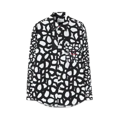 Paul Smith Happy Floral Shirt "Black"