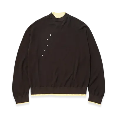 TTTMSW Layered Pull Over Knit "Brown"