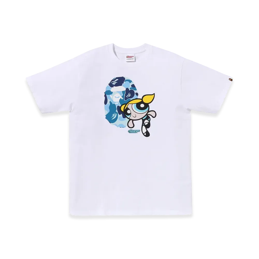 A BATHING APE x The Powerpuff Girls Bubbles Tee "White"