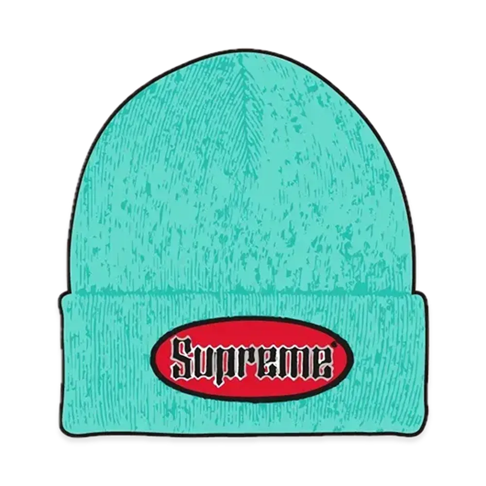 Supreme Oval Patch Beanie "Turquoise"