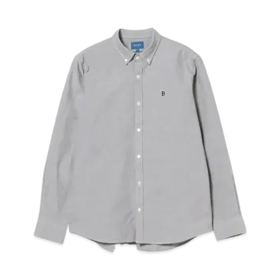 BEAMS Stretch Oxford One Point Button Down Shirt "Black"
