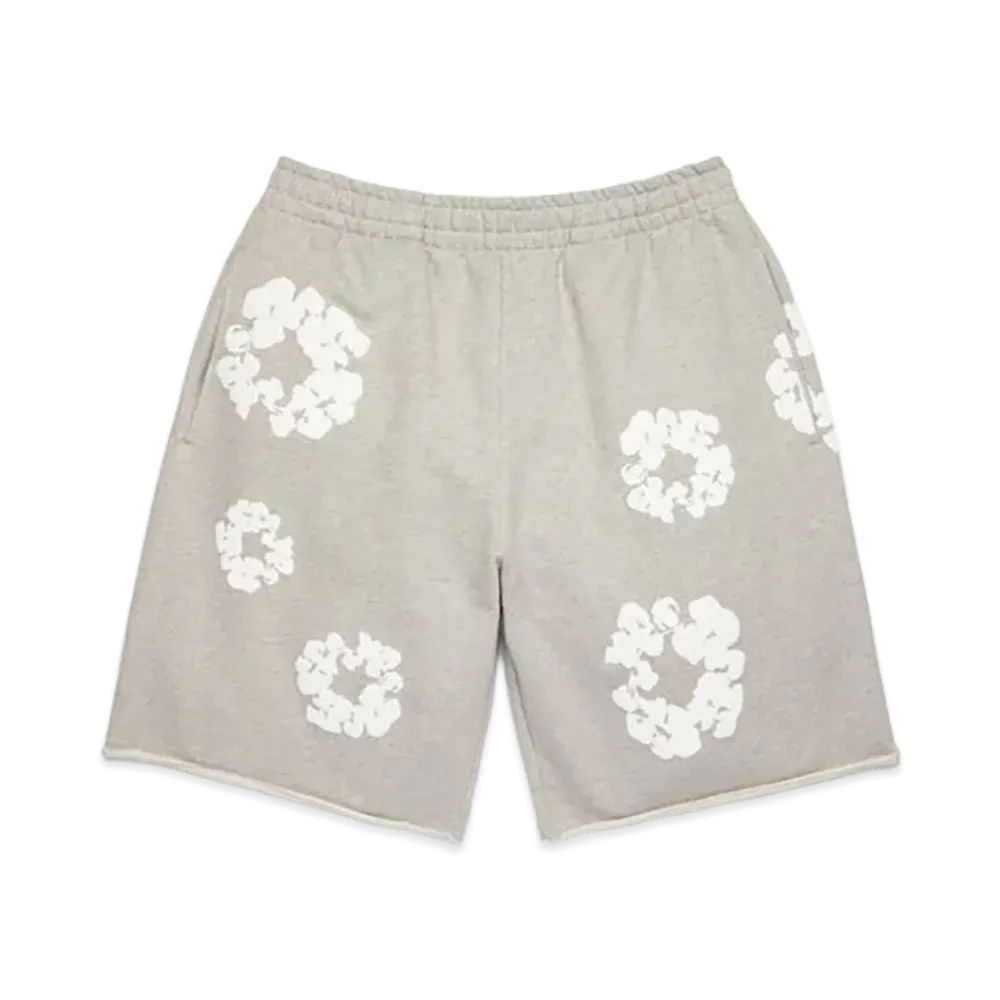 DENIM TEARS Cotton Wreath Sweatshorts "Grey"