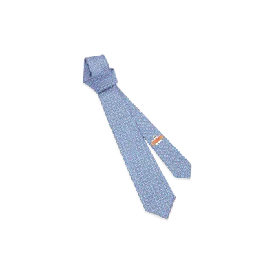 BVLGARI Pictorial Tie "Purple"