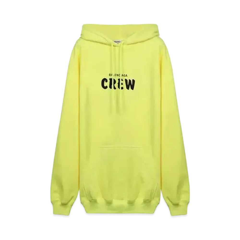 BALENCIAGA Crew Oversize Hoodie "Yellow"