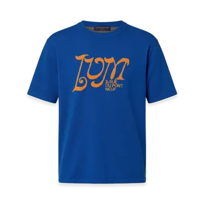 Louis Vuitton LVM Intarsia Crewneck Knit T-Shirt "Blue"