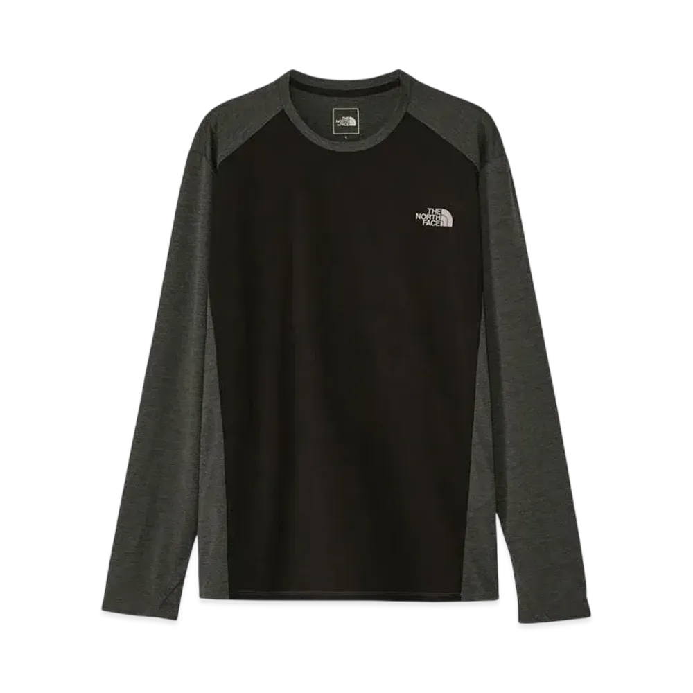 The North Face Long Sleeve Hybrid GTD Melange Crew "Mixed CharcoalxBlack"