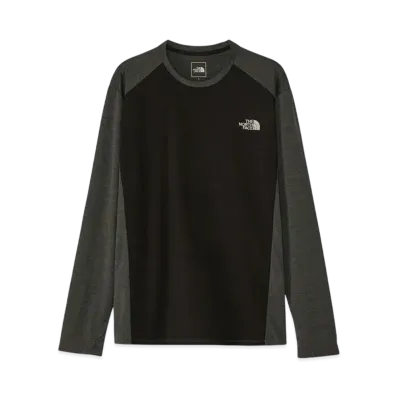 The North Face Long Sleeve Hybrid GTD Melange Crew "Mixed CharcoalxBlack"