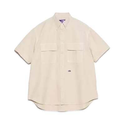 The North Face PURPLE LABEL Button Down Field S/S Shirt "Light Beige"