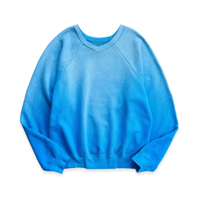 NICENESS Naja Distressed Sweat Pullover Double Front "Blue"
