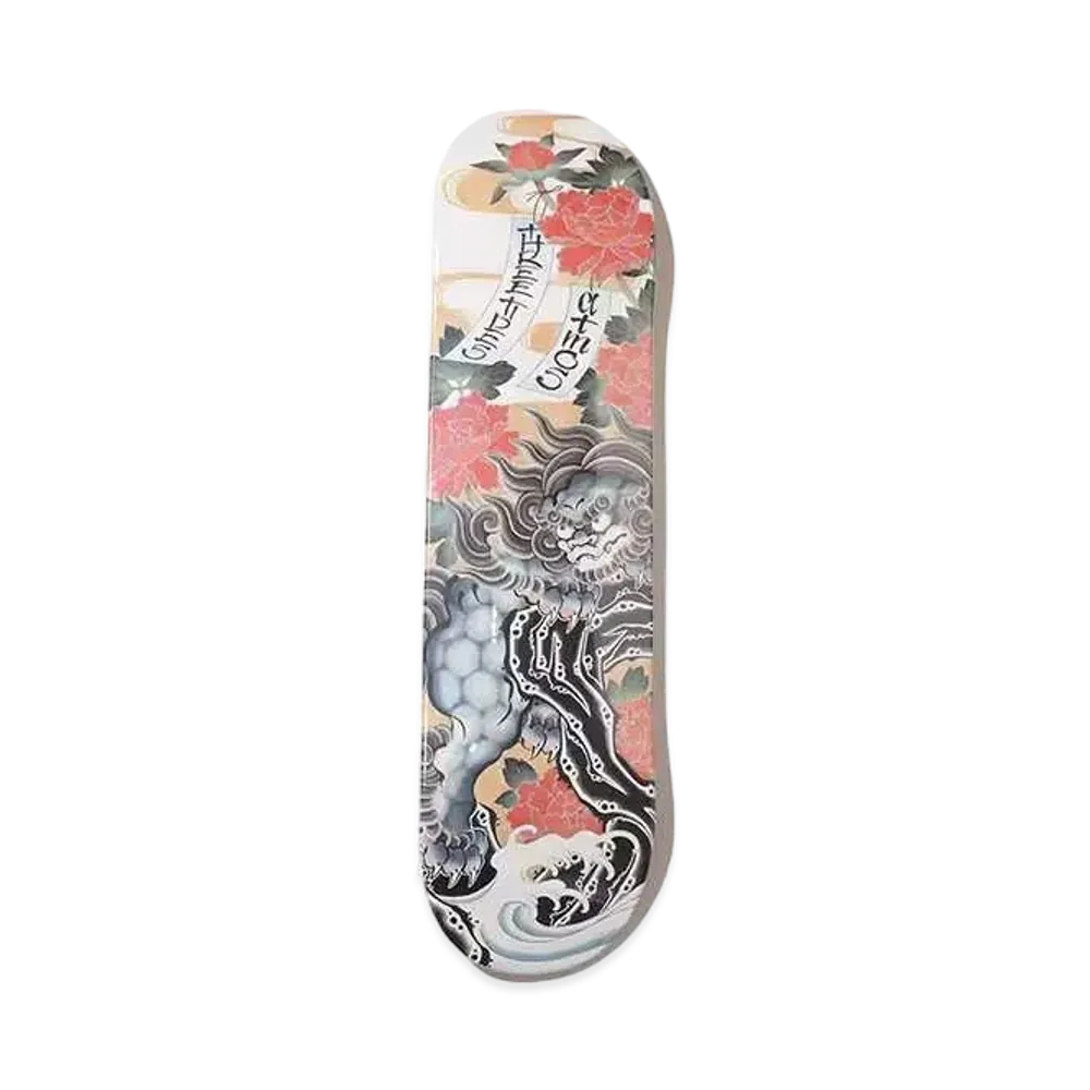 atmos x THREE TIDES TATTOO skateboard deck NAMI FOODOG "Multi"