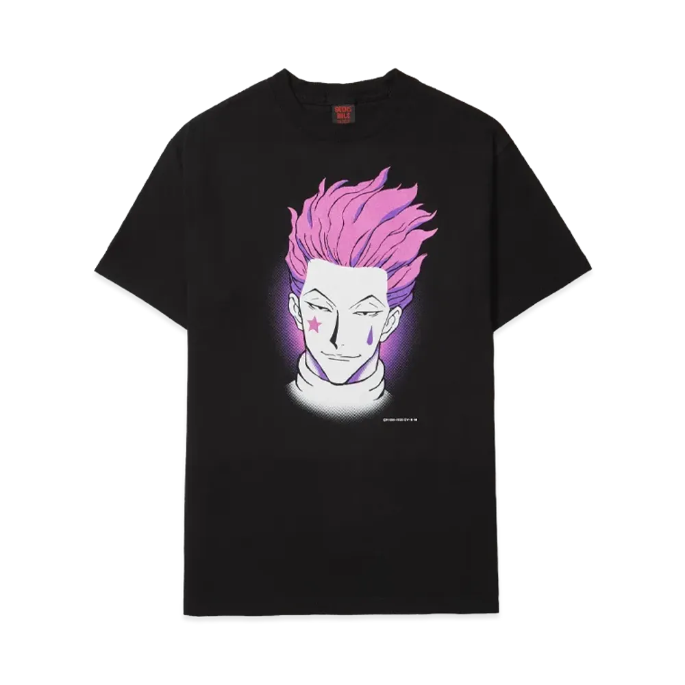 Geeks Rule x HUNTERxHUNTER Silkscreen Printing T Shirt Hisoka "Black"
