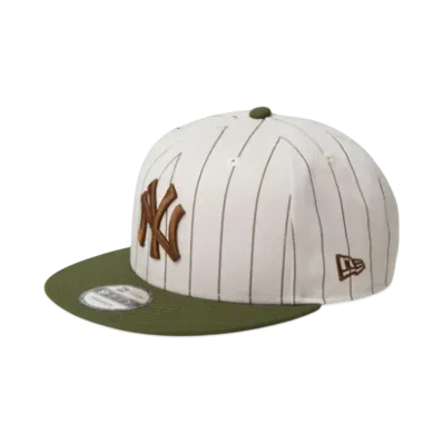 NEW ERA Golf 9Fifty MLB Pin Stripe New York Yankees "Rifle Green Stripe"