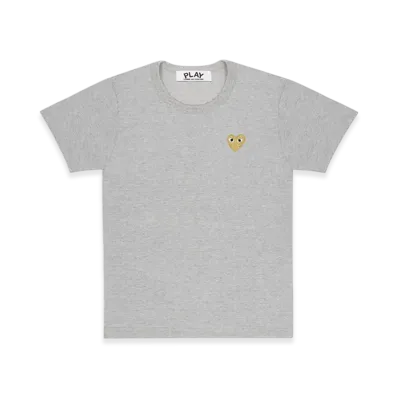 PLAY COMME des GARCONS Gold Heart T-Shirt Ladies "Top Grey"