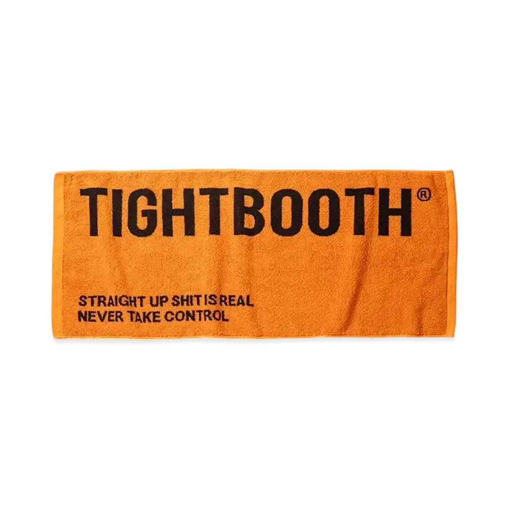 TIGHTBOOTH Label Logo Face Towel "Orange"