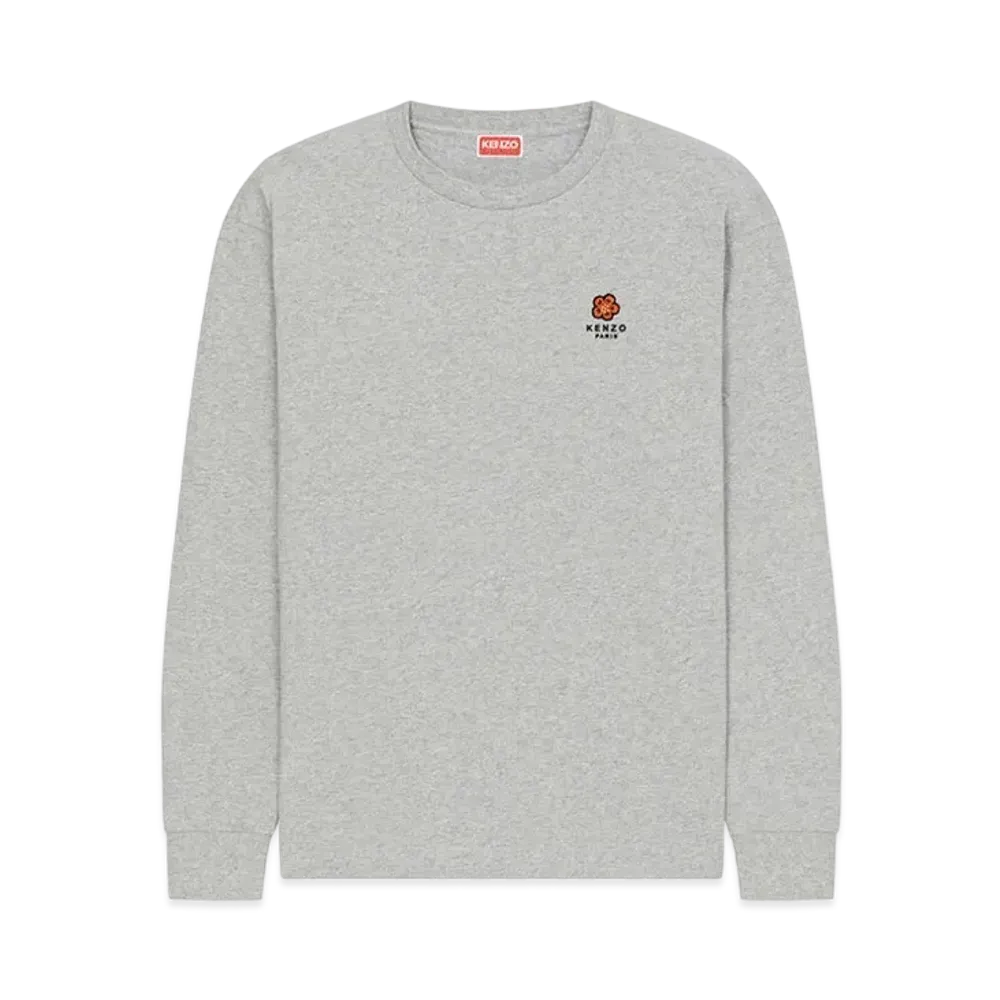 KENZO 'BOKE FLOWER' Long Sleeve T-shirt "Pearl Grey"