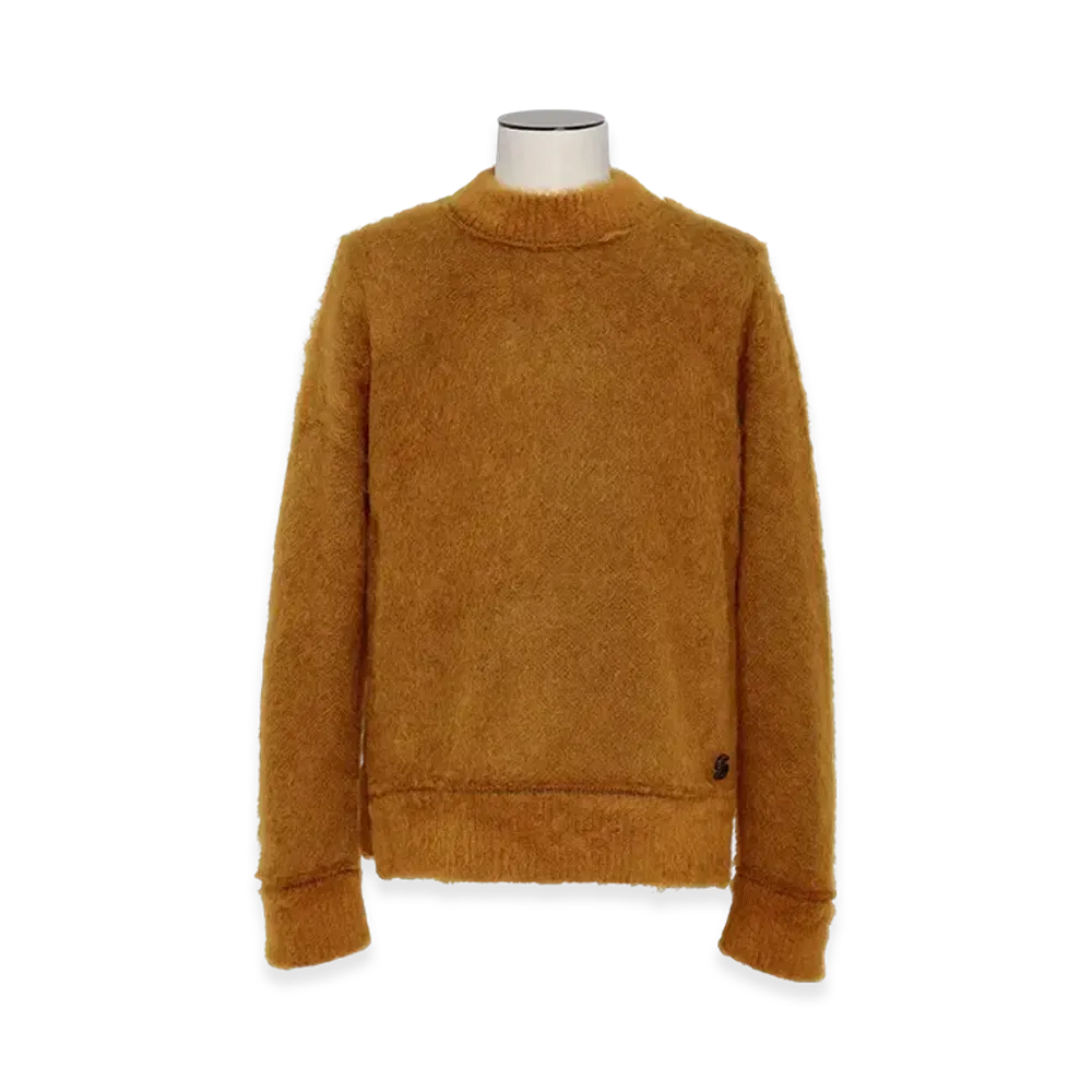 sacai S Mohair Knit Pullover "Camel"