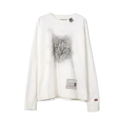 Maison MIHARA YASUHIRO Cat Printed Sweatshirt "White"