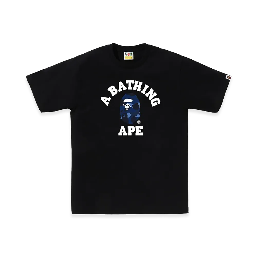 A BATHING APE College Tee "Black/Navy"