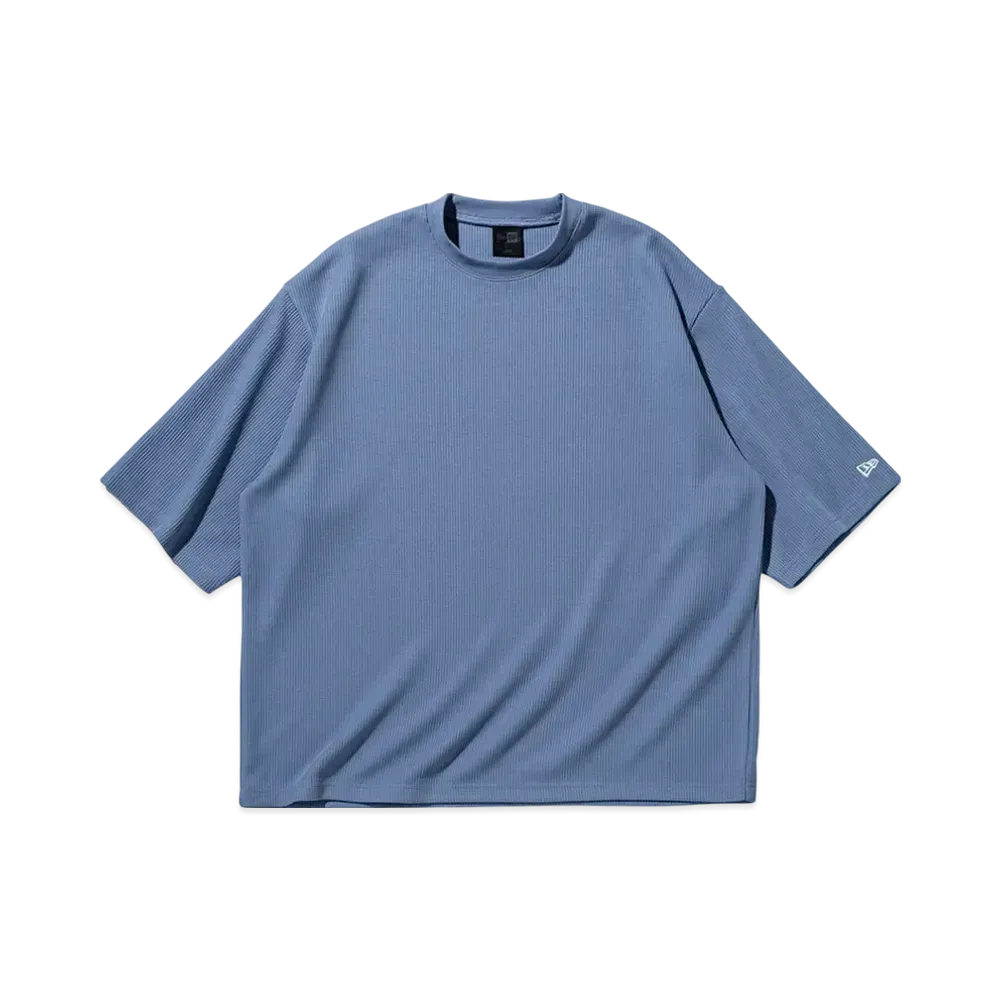 NEW ERA BLACK LABEL SS25 Short Sleeve Oversized Waffle T-Shirt "Slate"
