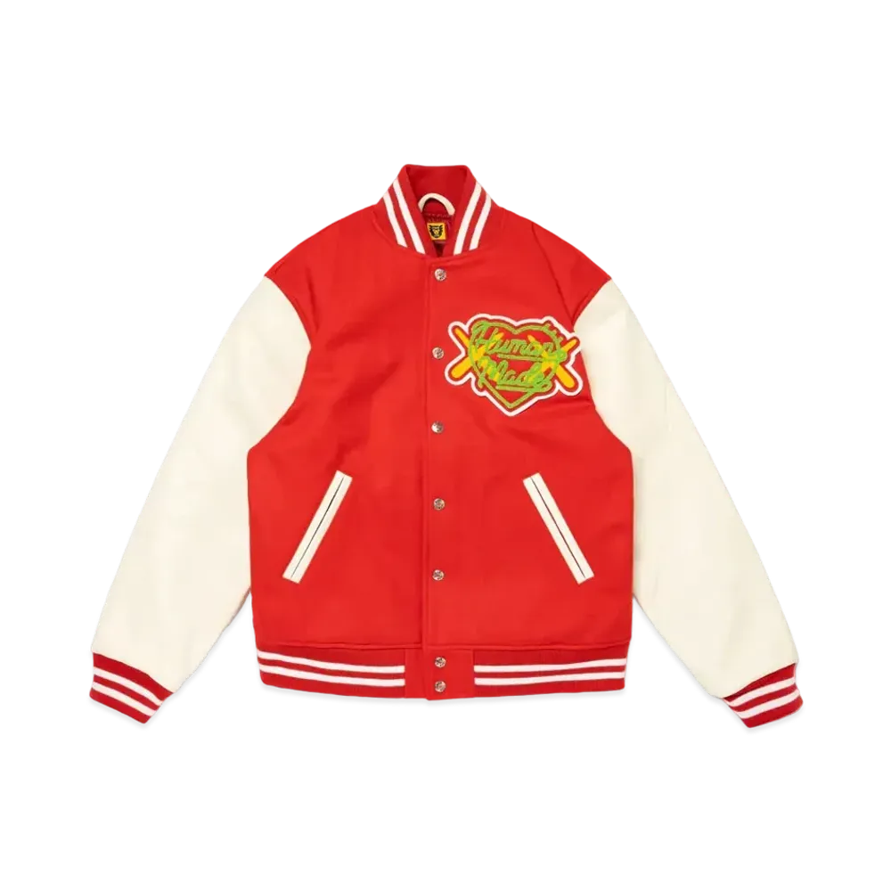 HUMAN MADE x KAWS Made Varsity Jacket #1 "Red"