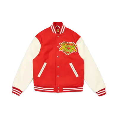 HUMAN MADE x KAWS Made Varsity Jacket #1 "Red"