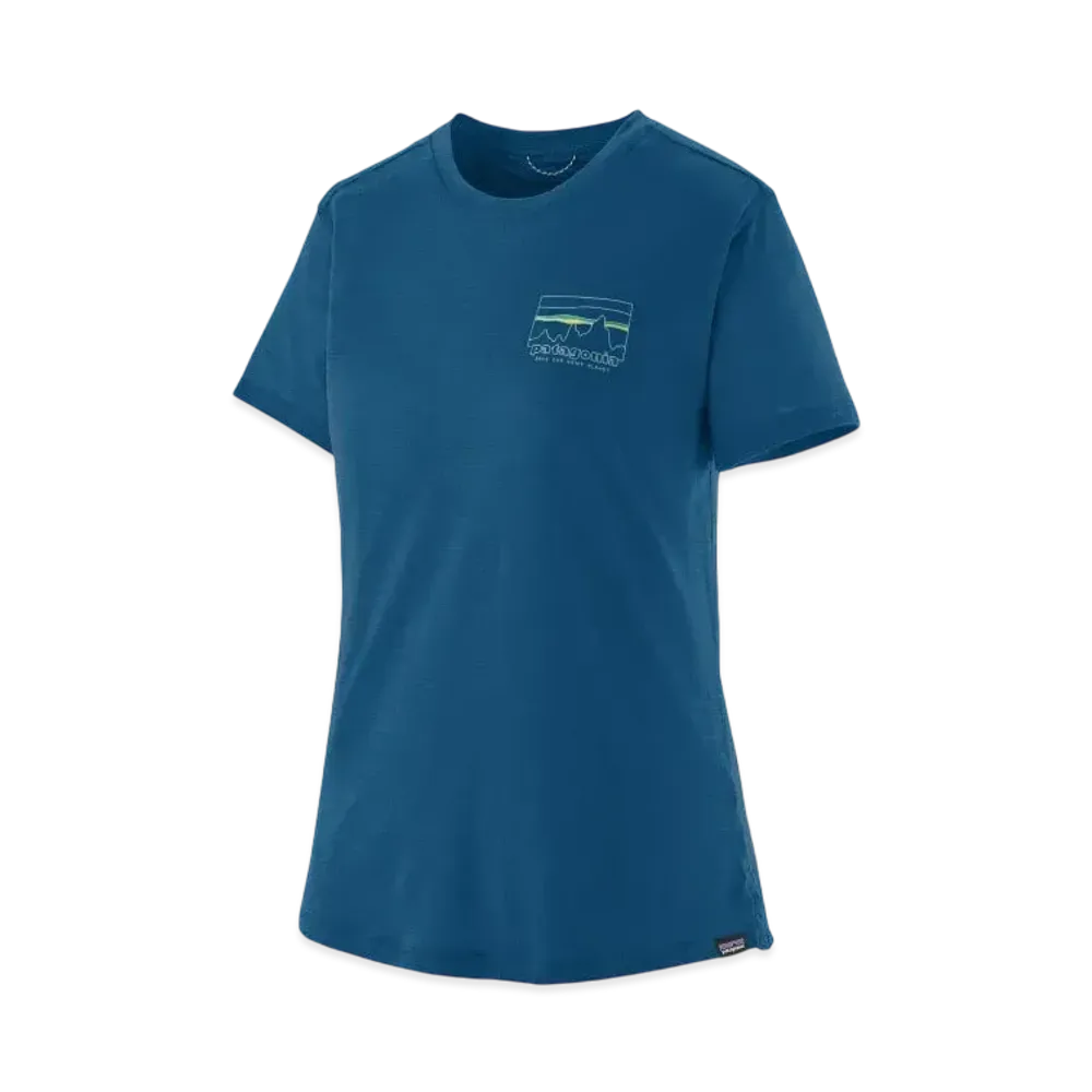Patagonia Women's Capilene Cool Merino Blend Graphic Shirt "Endless Blue"
