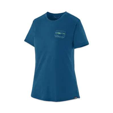 Patagonia Women's Capilene Cool Merino Blend Graphic Shirt "Endless Blue"