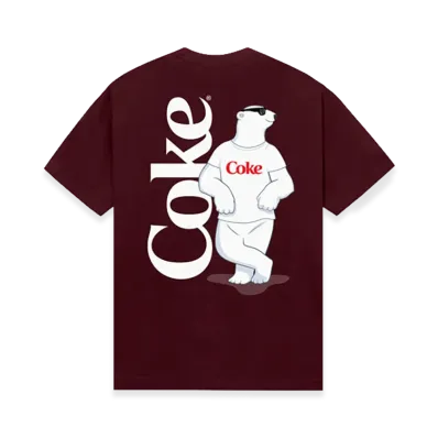 ANTI SOCIAL SOCIAL CLUB x Coca-Cola Polar Bear Coke Tee "Maroon"