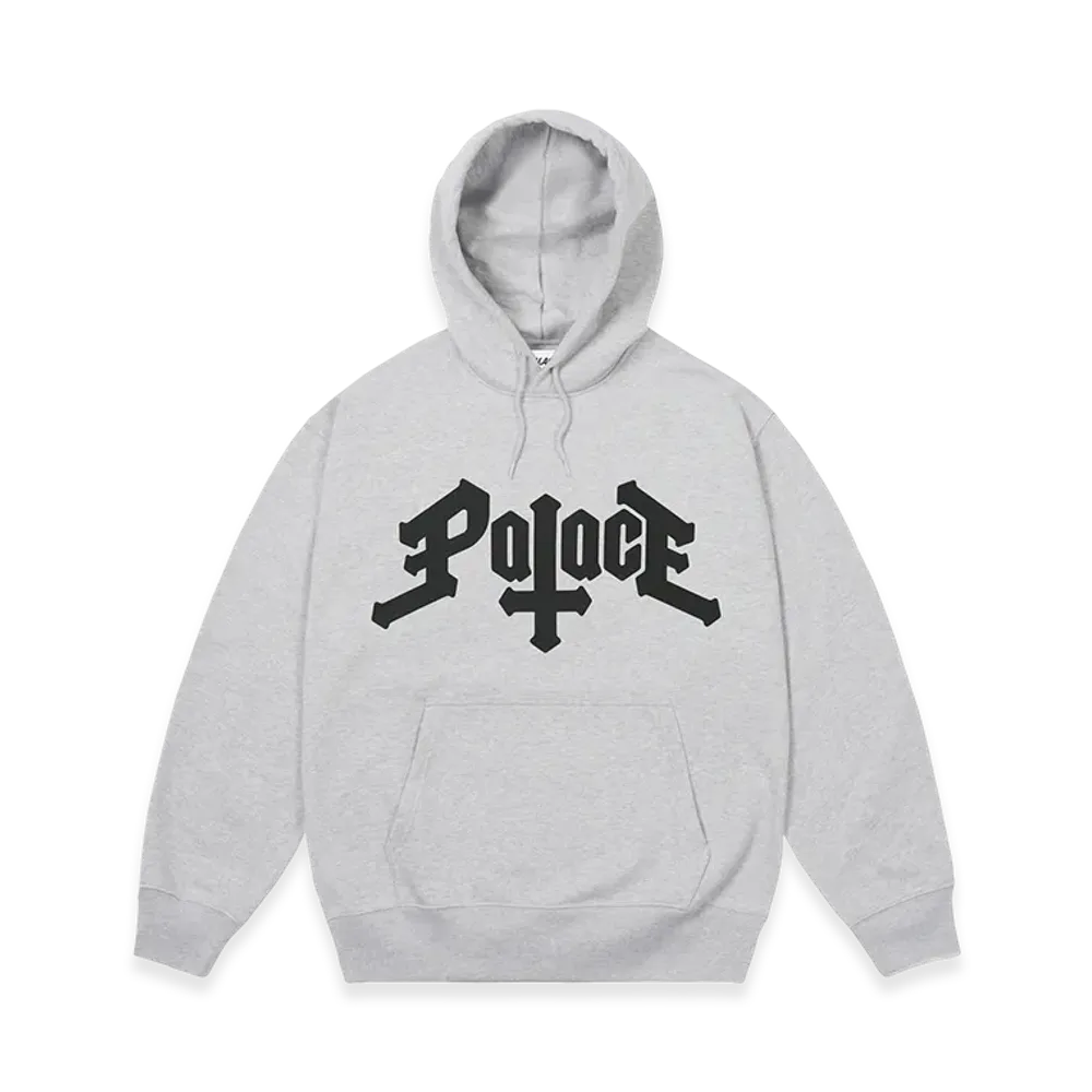 PALACE Cross Hood "Grey Marl"