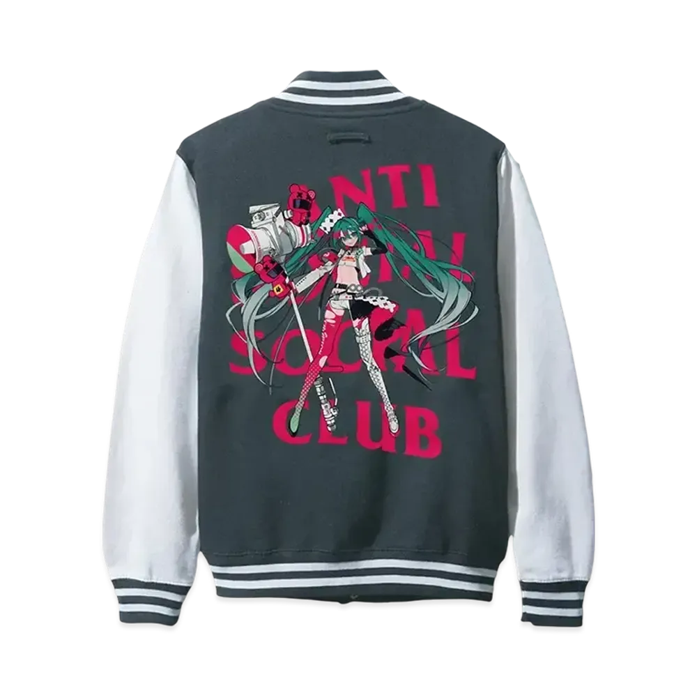 ANTI SOCIAL SOCIAL CLUB x Goodsmile Racing Varsity Jacket "Black"