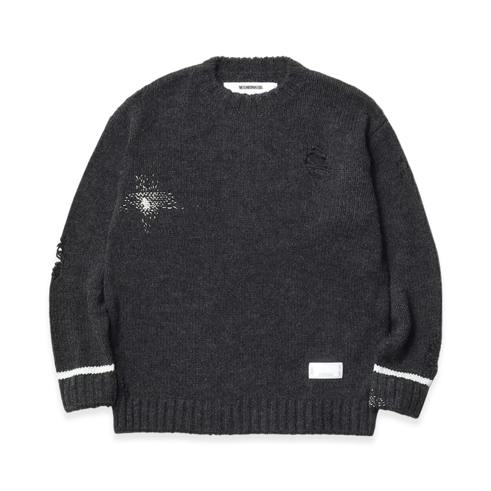 NEIGHBORHOOD Savage Crewneck Sweater "Charcoal"