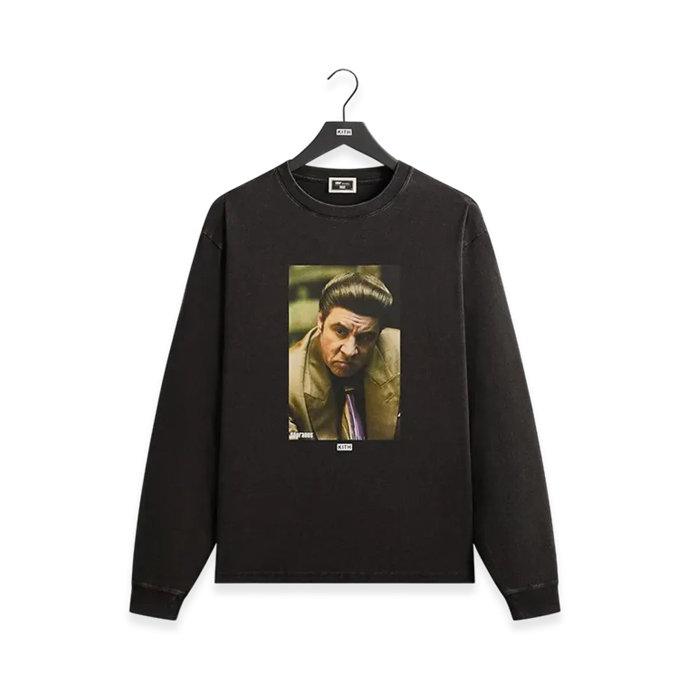Kith x The Sopranos Silvio Vintage Long Sleeve Tee "Black"