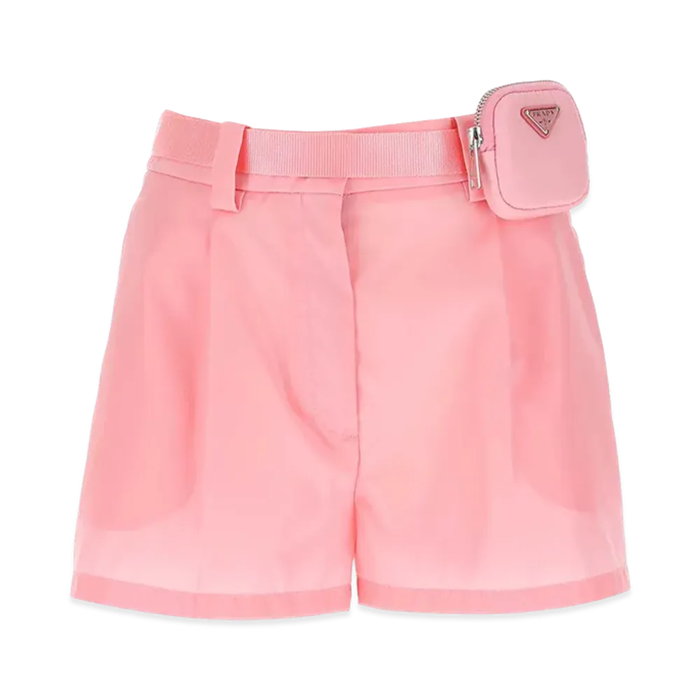 PRADA Women's Nylon Shorts "Pink"