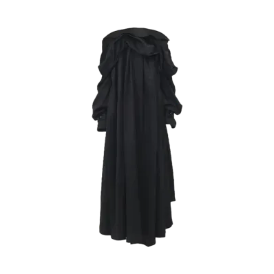 Alexander McQUEEN Draped Evening Dress "Black"