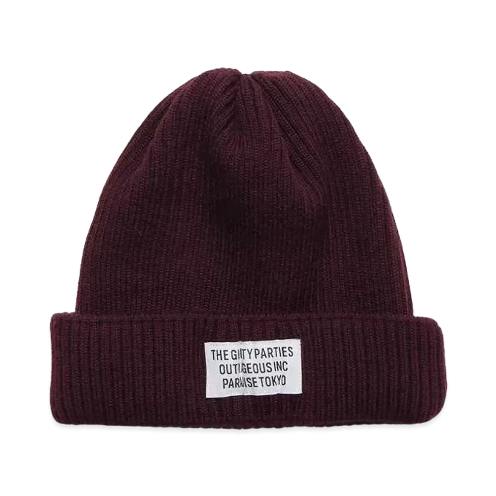 WACKO MARIA Knit Watch Cap #2 "Burgundy"