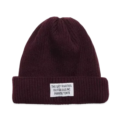 WACKO MARIA Knit Watch Cap #2 "Burgundy"