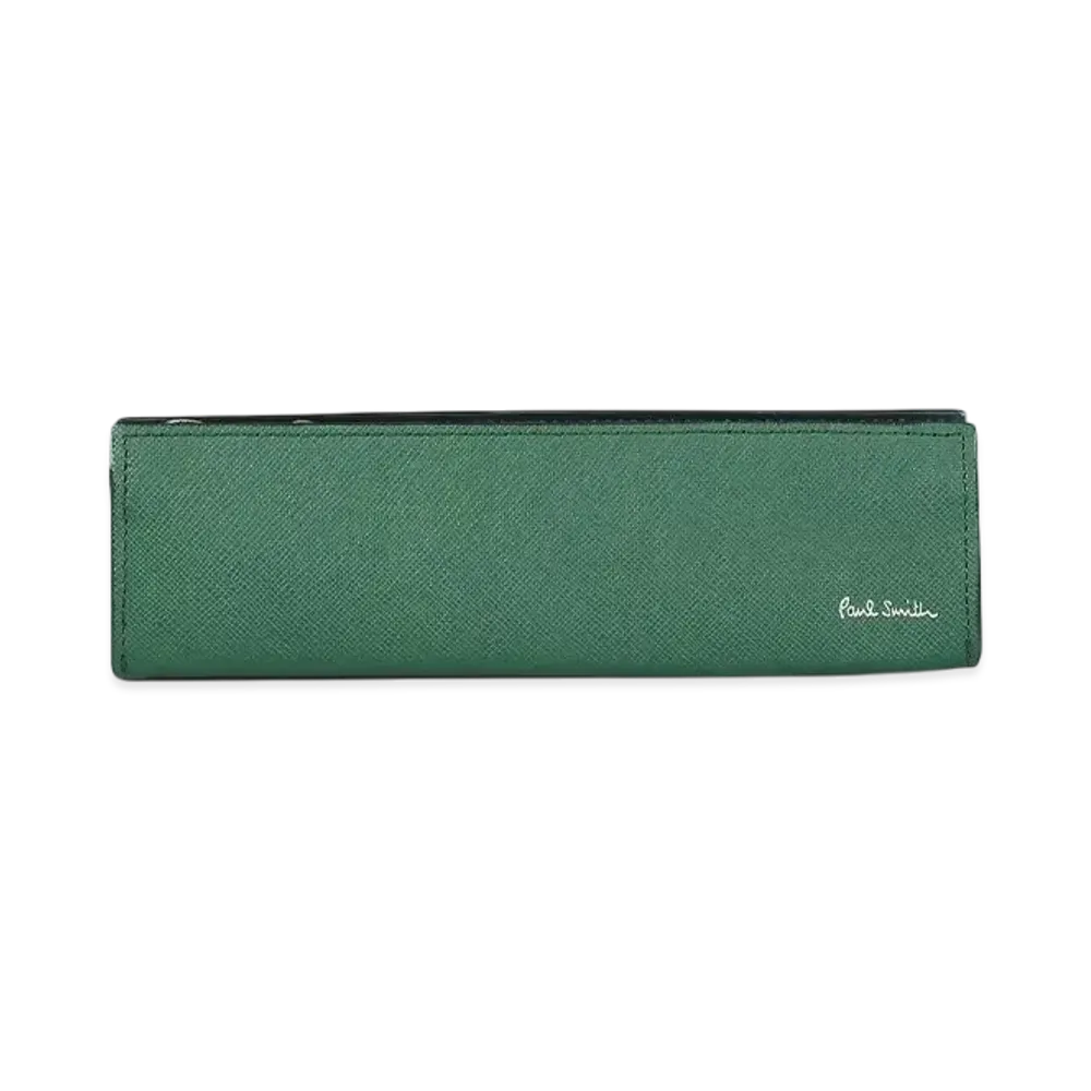 Paul Smith Bright Stripe Puller Pencil Case "Green"