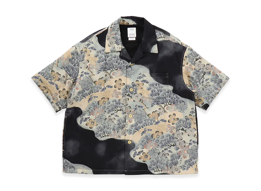 visvim Wallis Shirt S/S Jacquard (Mawata) "Black"