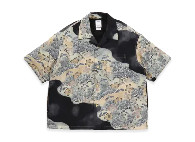visvim Wallis Shirt S/S Jacquard (Mawata) "Black"