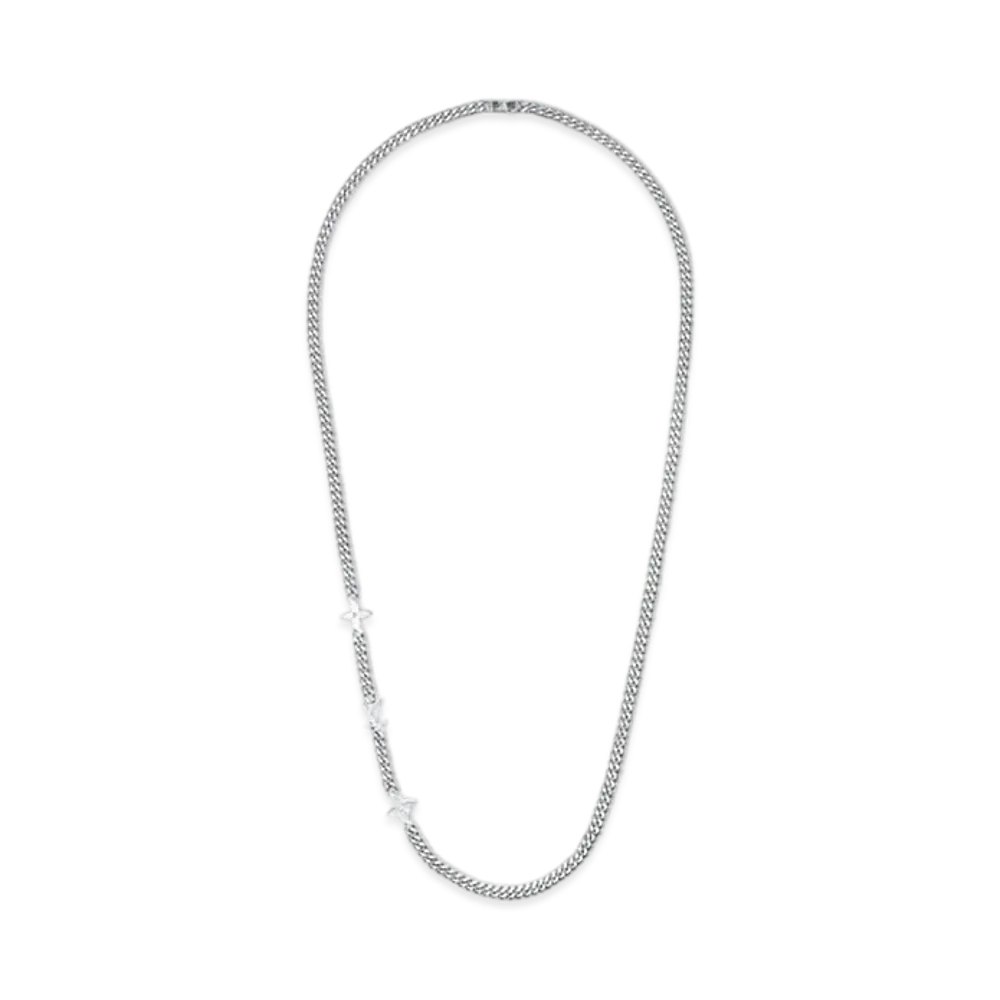 Louis Vuitton MNG Row Necklace "Silver"