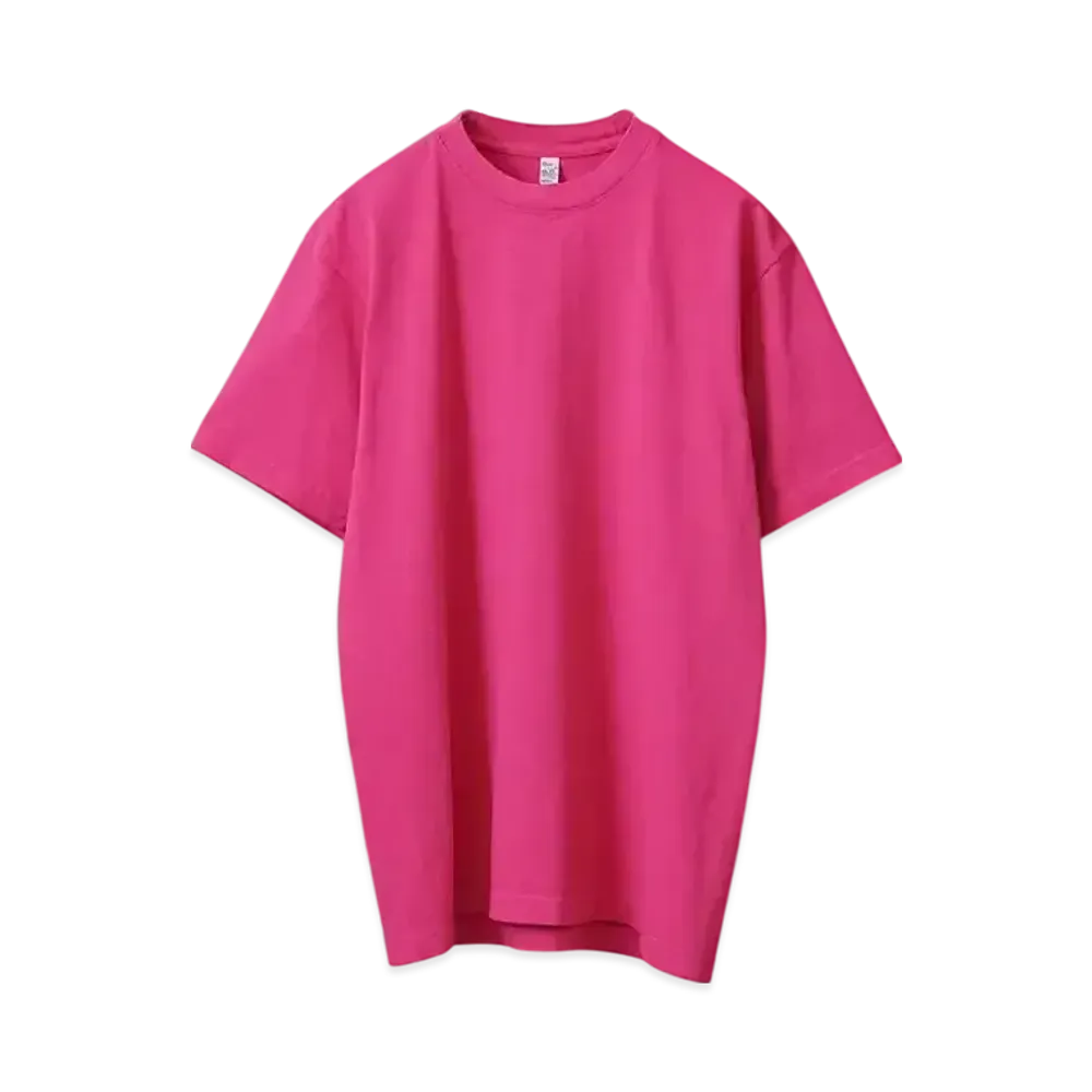 Los Angeles Apparel 6.5oz Garment Dye Crew Veck T-shirt "Fuchsia"