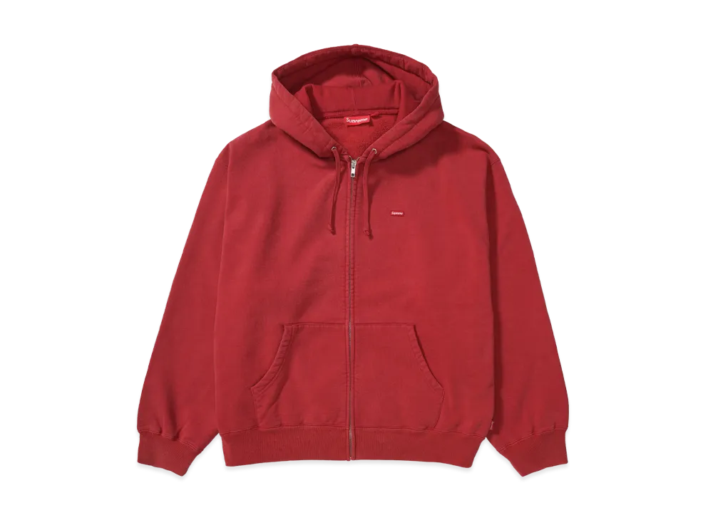 Supreme Small Box Zip Up Hooded Sweatshirt "Dark Red"