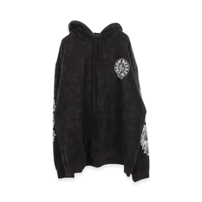 Chrome Hearts Cemetery Cross All Over Print Hoodie "Black"
